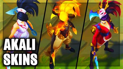 All Akali Skins 2018 Rework Final Update (League of Legends).